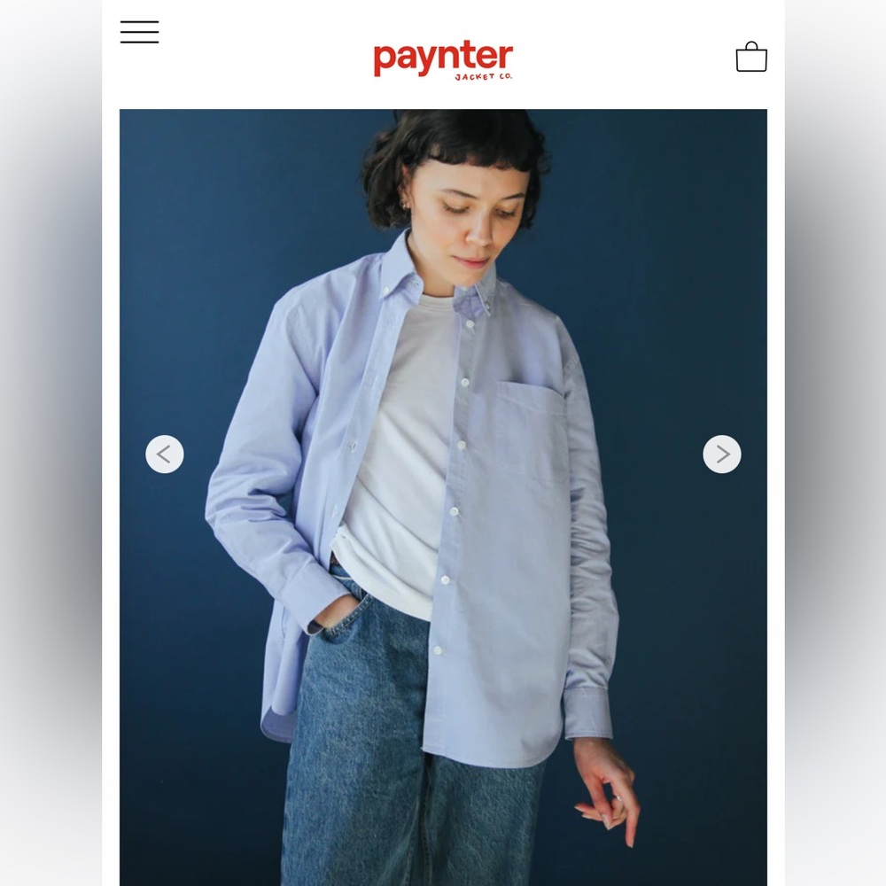 Paynter Jacket Co. Women’s Blue Oxford Button-down Shirt, New, M
